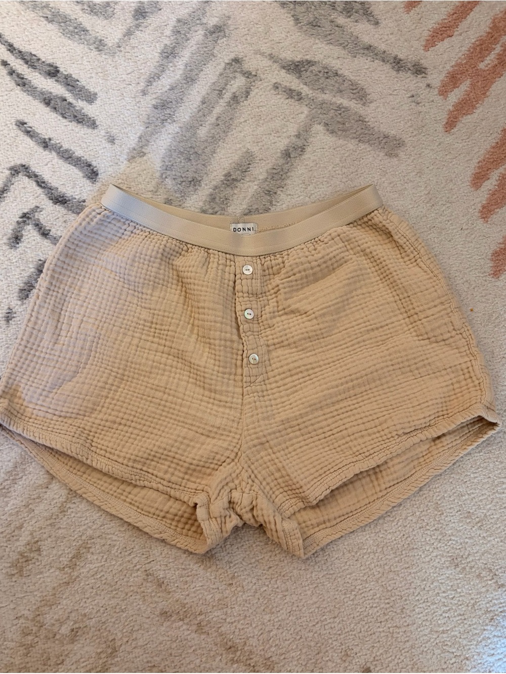 Donni gauze 100% cotton soft boxer loungewear shorts medium
